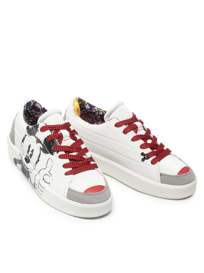 Desigual Снікерcи Desigual Mickey 22SSKP12 Білий