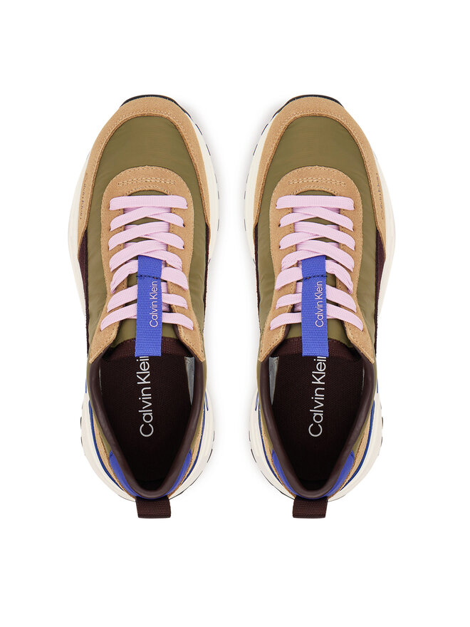Calvin Klein Снікерcи Calvin Klein Hike Runner Mg Nylon Mix YW0YW02075 Зелений