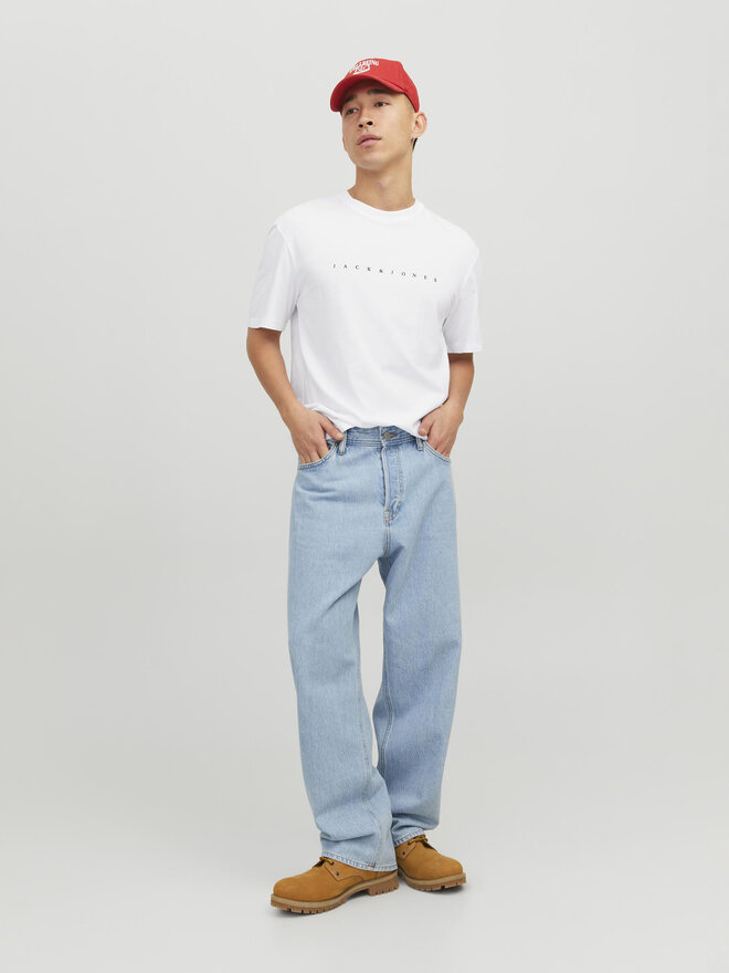 Jack&Jones Jack&Jones Marškinėliai Star 12234746 Balta Relaxed Fit