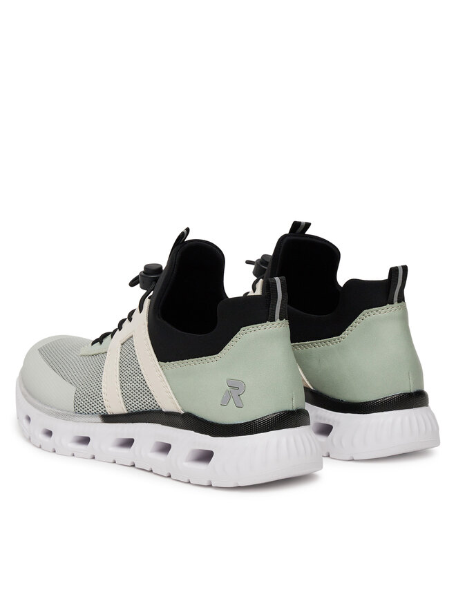 Rieker Sneakersy Rieker M6061-52 Zelená