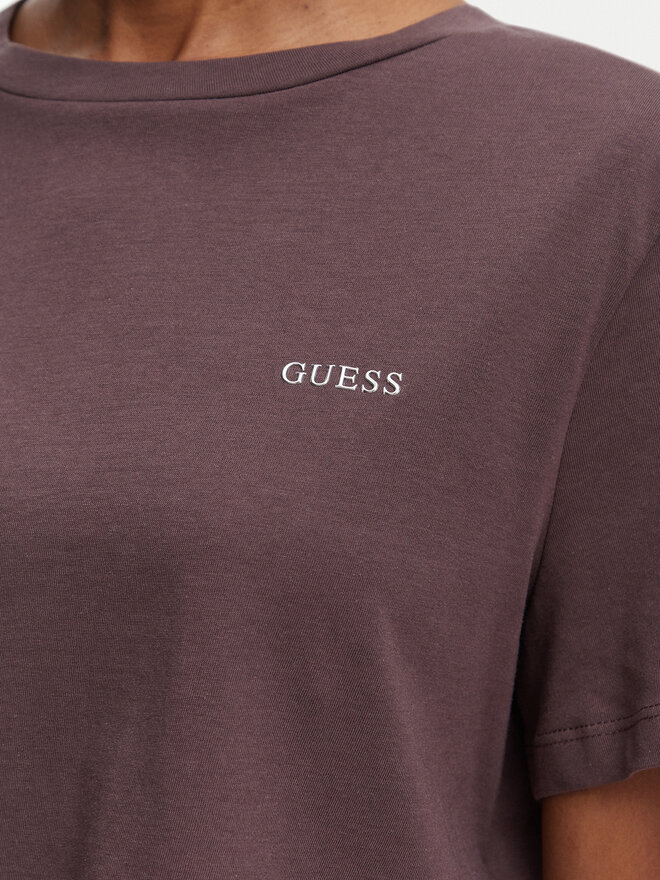 Guess Guess Футболка V6GI17 K2984 Коричневий Regular Fit