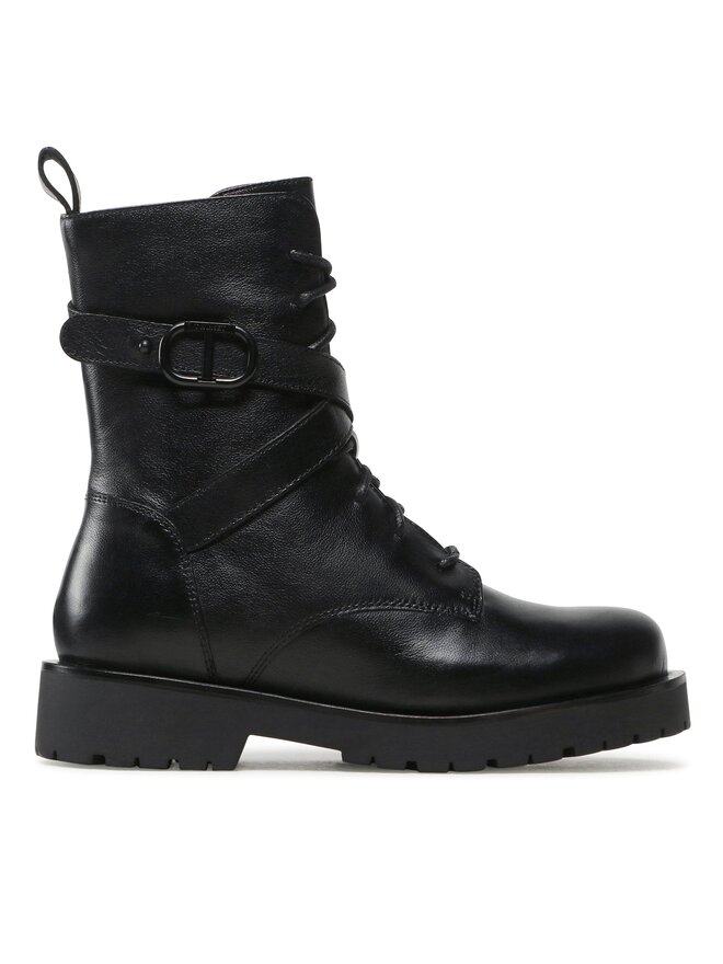 TWINSET Bokacsizma TWINSET 232TCP050 Fekete