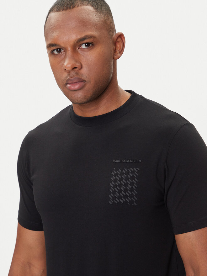 KARL LAGERFELD KARL LAGERFELD Camiseta 755034 554221 Negro Regular Fit