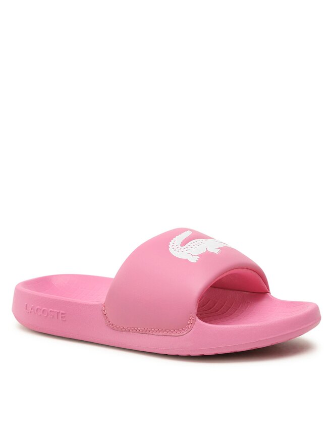 Mules sandales de bain Lacoste Croco 1.0 123 1 Cfa 745CFA0002F50 Rose chaussures