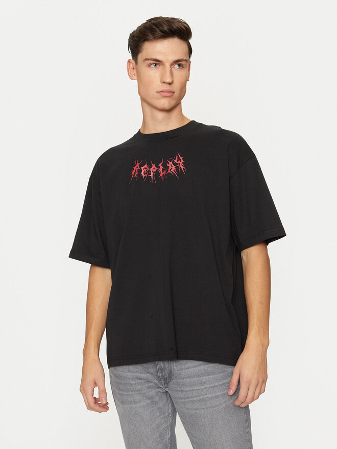 REPLAY REPLAY Marškinėliai M6878 .000.2660 Juoda Regular Fit