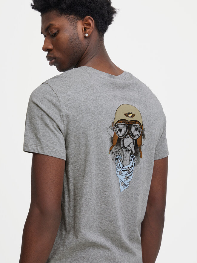 Blend Blend T-Shirt 20716511 Grau Regular Fit