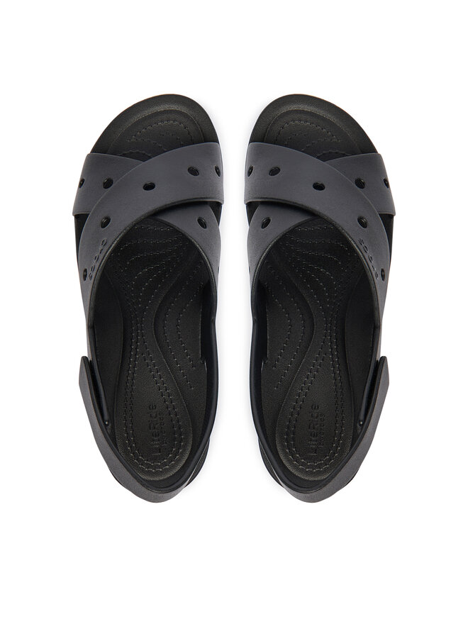 Crocs Босоніжки Crocs Brooklyn 4U Cross Strap Sandal 212254 Чорний