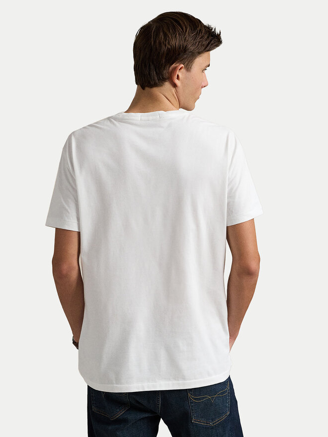Polo Ralph Lauren Polo Ralph Lauren T-Shirt 710974584001 Λευκό Custom Slim Fit