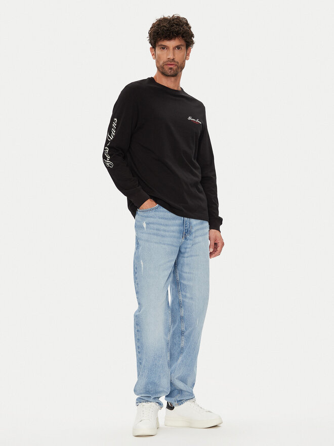 Guess Jeans Guess Jeans Hosszú ujjú M5YI03 K8HM0 Fekete Regular Fit