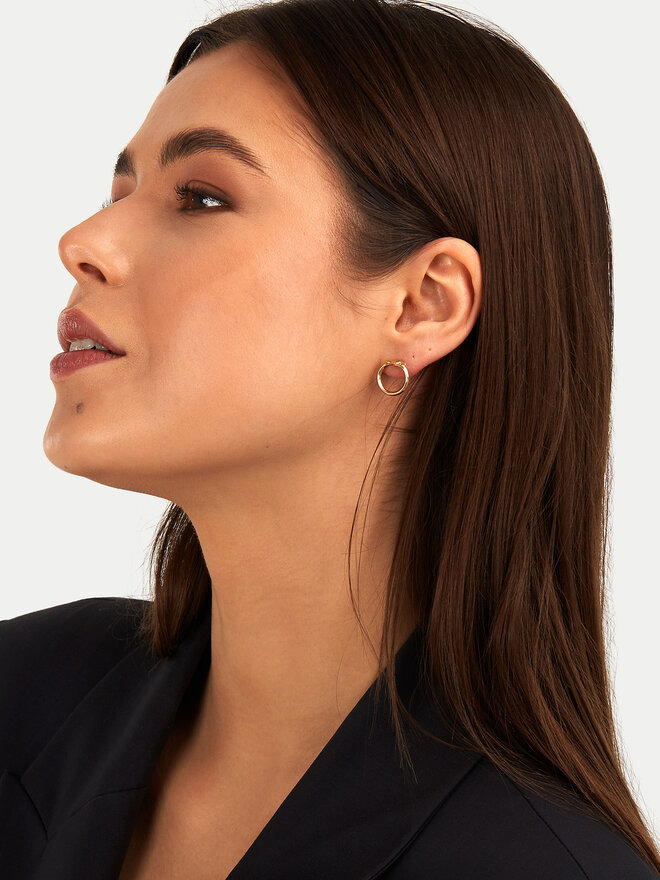 Trussardi Сережки Trussardi TJAXB09 Золотий