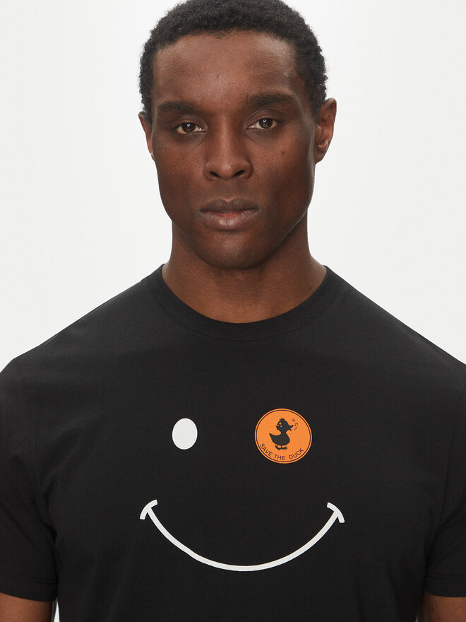Save The Duck Save The Duck T-Shirt DT1197M BESY20 Μαύρο Regular Fit