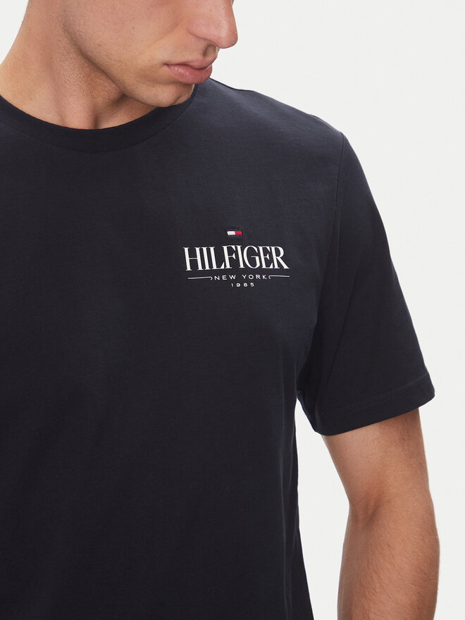 Tommy Hilfiger Tommy Hilfiger T-Shirt Stack MW0MW39355 Σκούρο μπλε Regular Fit