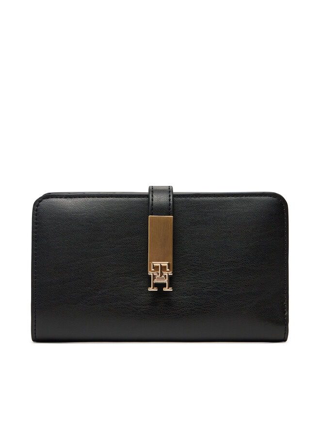Tommy Hilfiger Malá dámská peněženka Tommy Hilfiger Th Heritage Med Wallet AW0AW17262 Černá