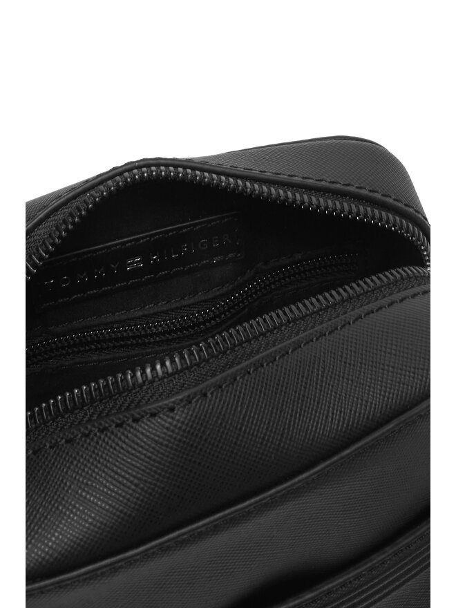 Tommy Hilfiger Τσαντάκι Tommy Hilfiger Th Business Leath Mini Reporter AM0AM13215 Μαύρο