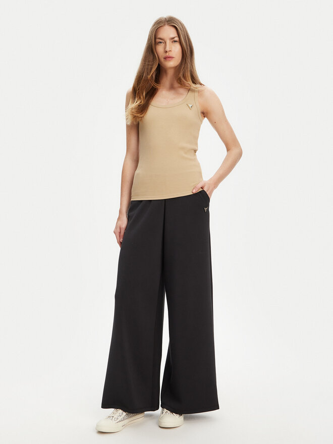 Guess Guess Τοπ V4YP06 K8RT2 Μπεζ Regular Fit