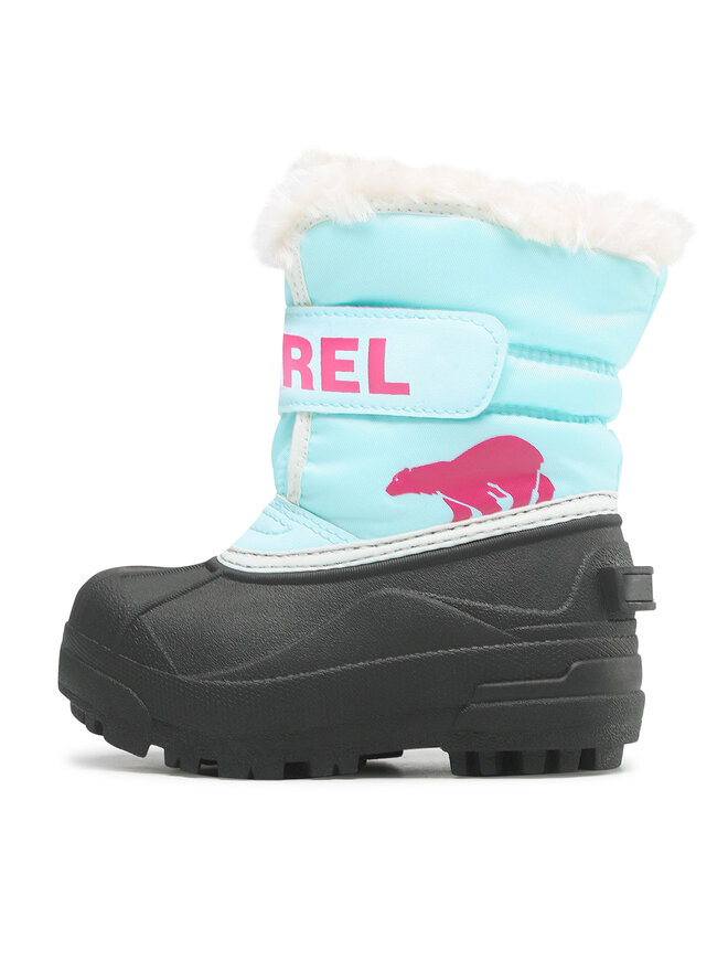 Sorel Śniegowce Sorel Childrens Snow Commander NC1960-428 Błękitny