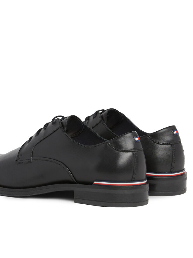 Tommy Hilfiger Polobotky Tommy Hilfiger Core Rwb Hilfiger Lth Shoe FM0FM04867 Černá