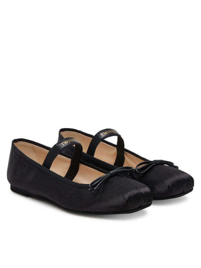 TWINSET Baleriny TWINSET 251GCJ022 S Czarny