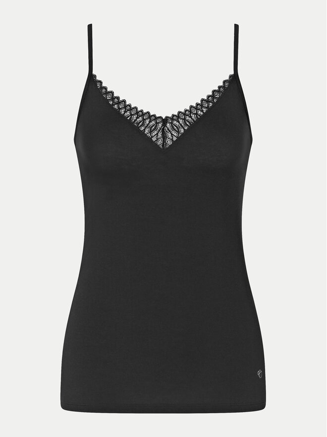 Triumph Triumph Μπλούζα πιτζάμας Aura Spotlight 10221405 Μαύρο Regular Fit