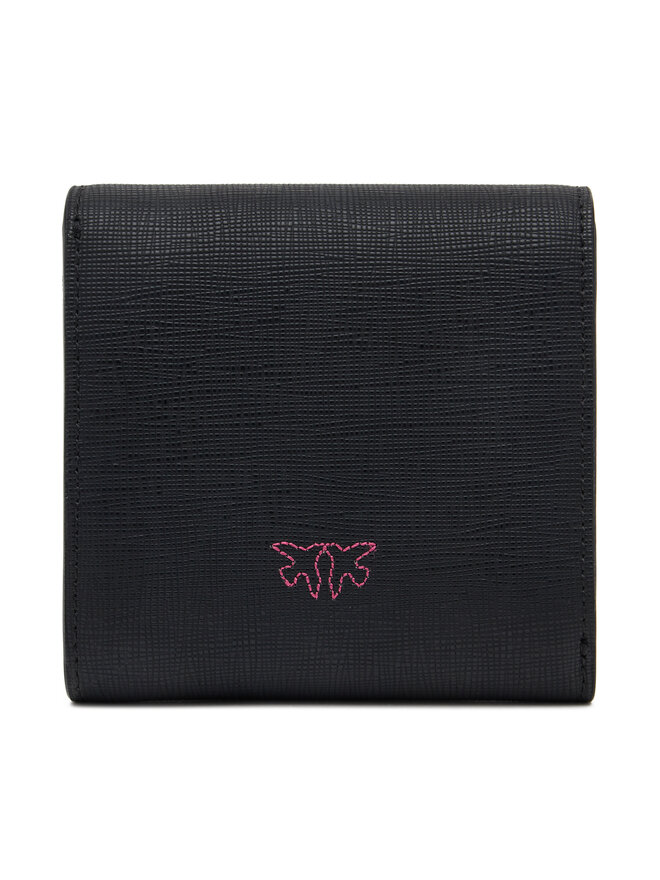 PINKO Mały Portfel Damski PINKO Flap Wallet PE 25 PCPL 104355 A29P Czarny