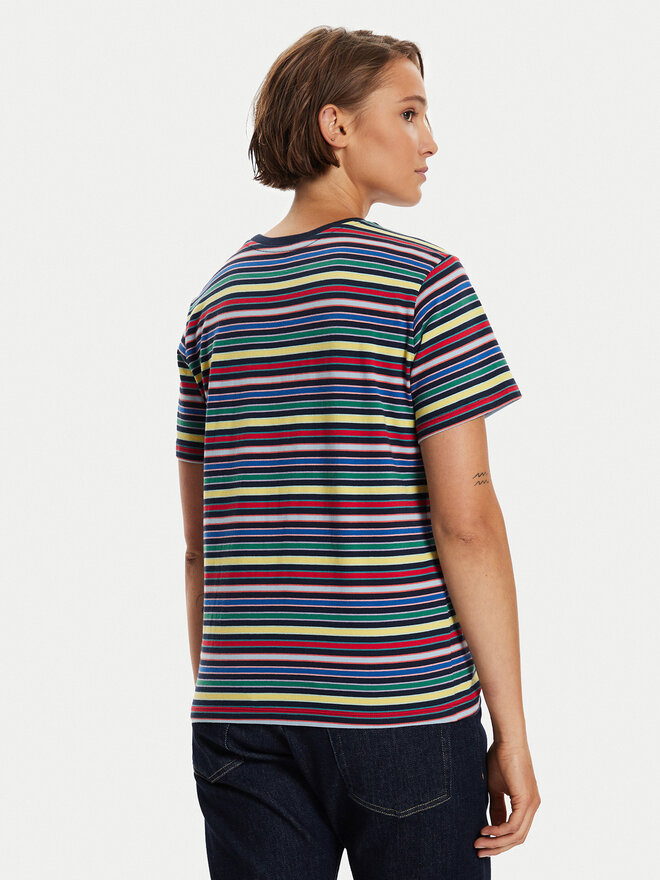 Wrangler Wrangler Marškinėliai Stripe 112356456 Spalvota Regular Fit