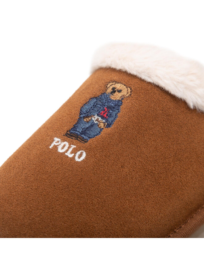 Polo Ralph Lauren Bačkory Polo Ralph Lauren Kayleigh Scuff Bear RF103881 Hnědá