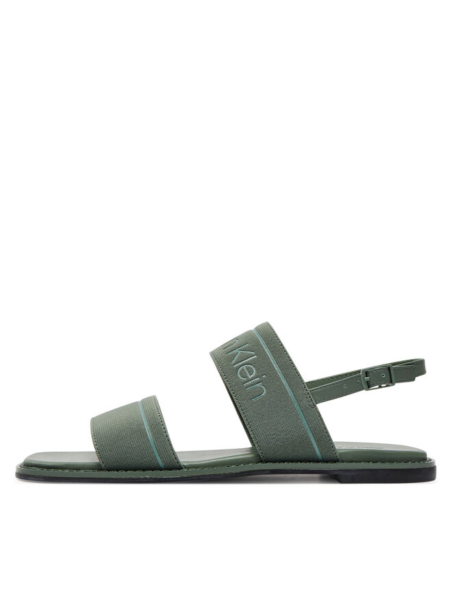 Calvin Klein Sandale Calvin Klein Flat Sandal He HW0HW01990 Verde