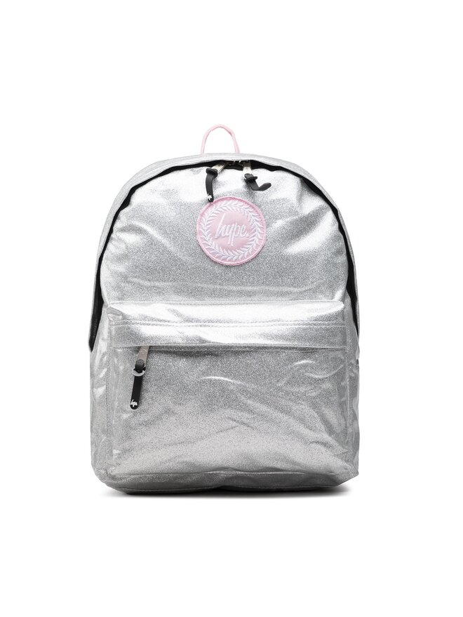 Kuprin s HYPE Silver Glitter Pink Crest Backpack YVLR 669 Sidabrin eavalyne.lt