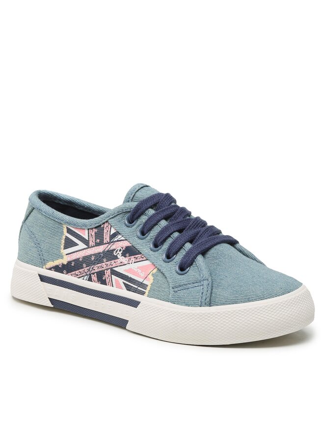 Pepe Jeans Teniszcipő Pepe Jeans Brady Flag G PGS30563 Kék