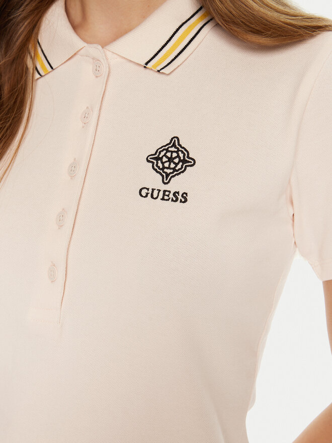 Guess Guess Pólóing V5RP02 KCOK1 Ekru Regular Fit