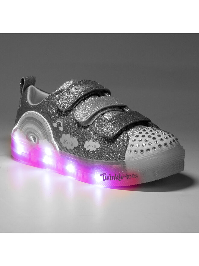 Skechers Sneakersy Skechers Rainbow Glow 20173L/DMLT Modrá