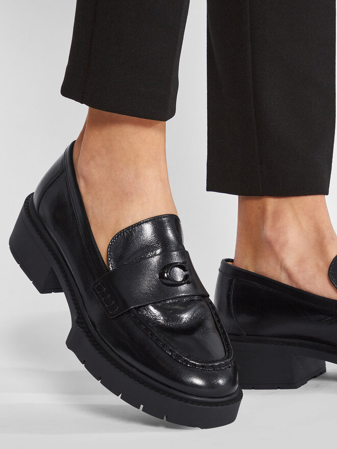 Coach Loafersy Coach Leah Loafer CB990 Czarny