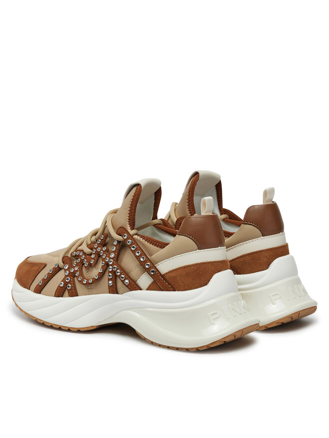 PINKO Sneakersy PINKO Ariel 16 SS0085T029 Brązowy