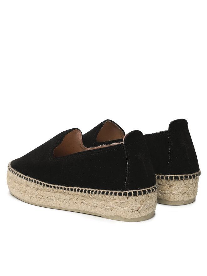 Manebi Еспадрильї Manebi Double Sole Espadrilles K 1.0 D0 Чорний