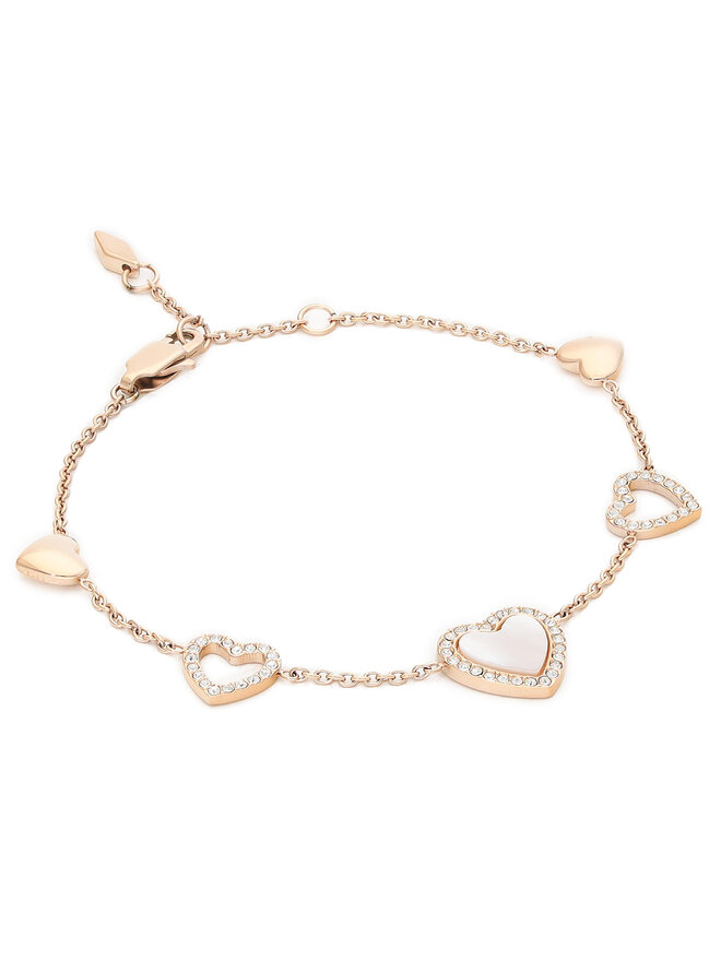 Fossil Rokassprādze Fossil Hearts To You JF03458791 Zelta
