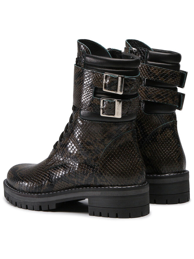 Eva Minge Schnürstiefeletten Eva Minge EM-21-08-000870 Grün