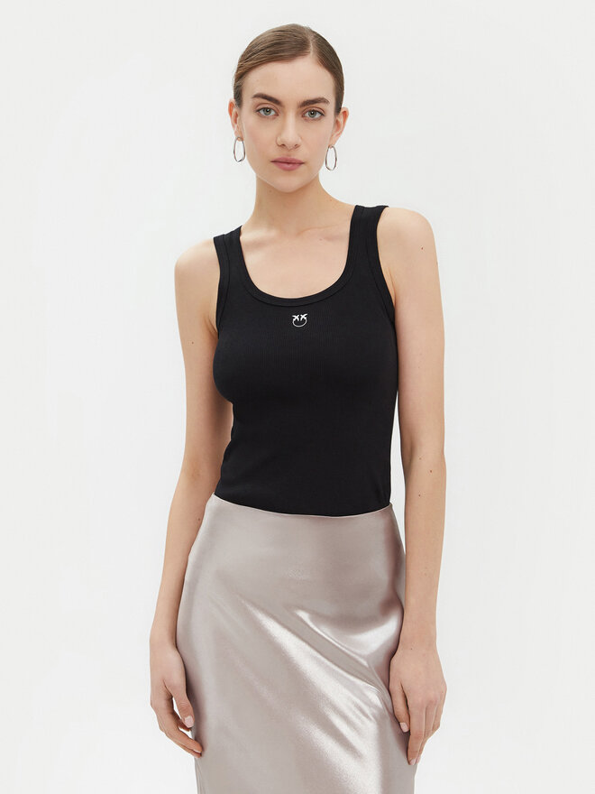 PINKO PINKO Top 100807 A2C1 Schwarz Regular Fit