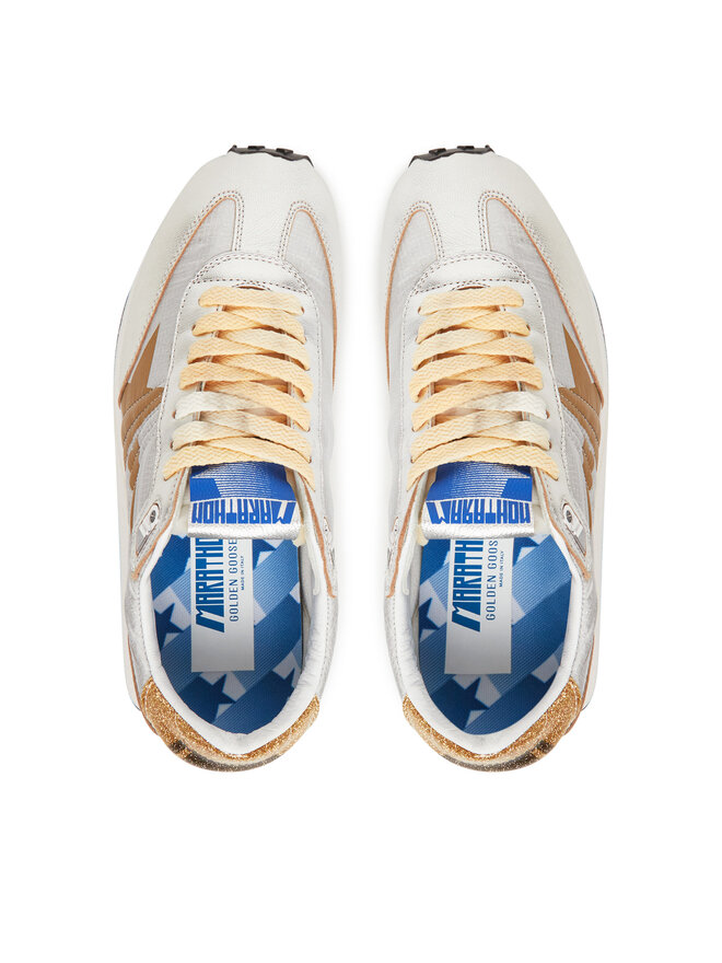 GOLDEN GOOSE Sneakersy GOLDEN GOOSE Running Marathon M77 GWF00683.F005490.70138 Srebrny