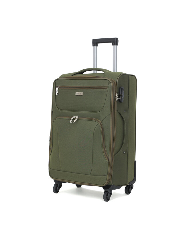 Semi Line Μεσαία Βαλίτσα Semi Line T5773-2 Πράσινο