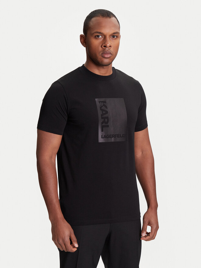KARL LAGERFELD KARL LAGERFELD Camiseta 755038 553235 Negro Regular Fit