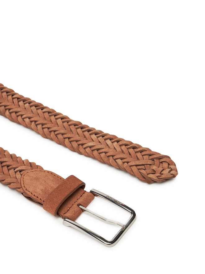 Calvin Klein Moški pas Calvin Klein Warmth Braided Suede 35Mm K50K512841 Rjava