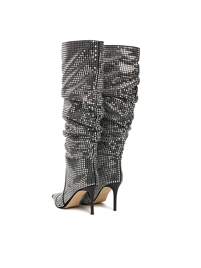 MICHAEL Michael Kors Stiefel MICHAEL Michael Kors Dawn Heeled Boot 40F5DWHB7S Silberfarben