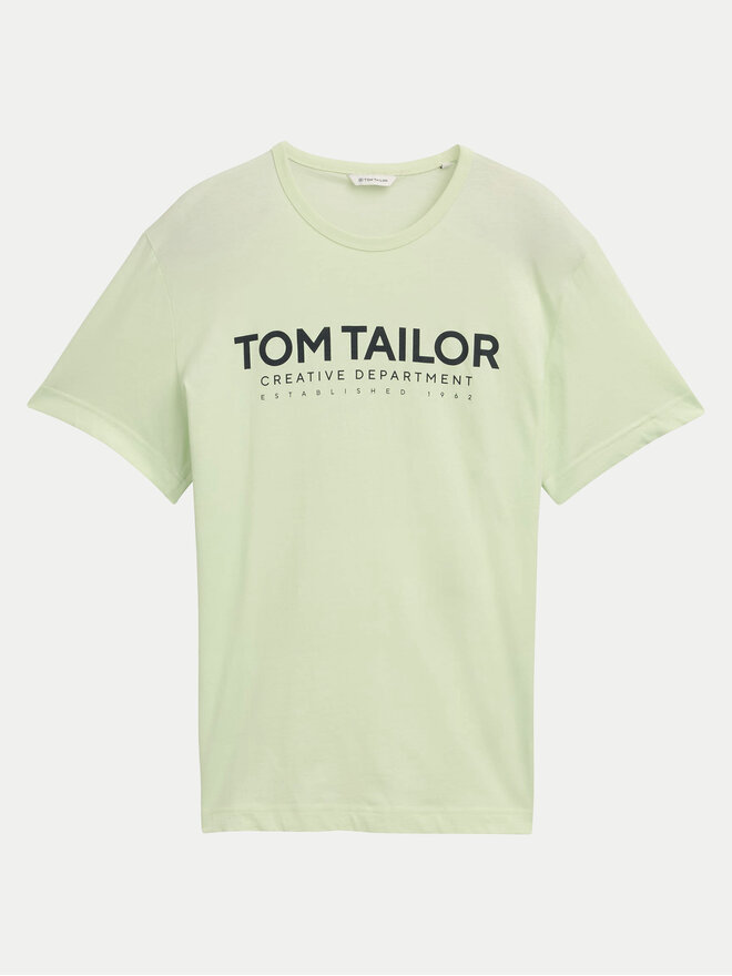 Tom Tailor Tom Tailor Marškinėliai 1045940 Žalia Regular Fit
