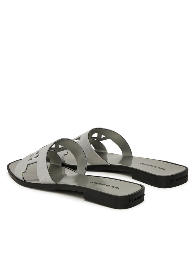 KARL LAGERFELD Pantoletten KARL LAGERFELD Skoot II KL80402 Silberfarben