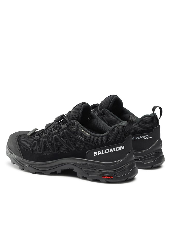 Salomon Παπούτσια πεζοπορίας Salomon X Ward Leather GORE-TEX L47182600 Μαύρο