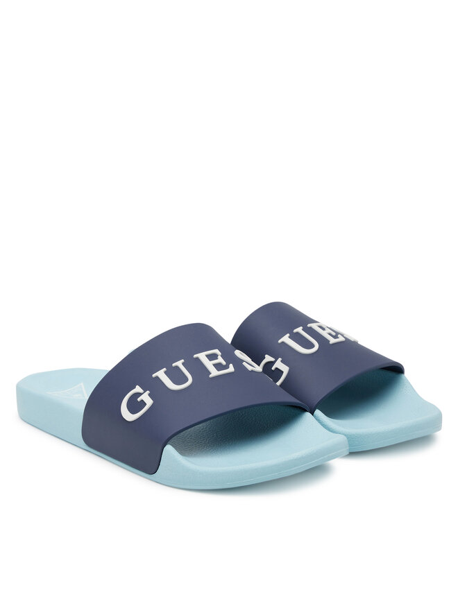 Guess Klapki Guess F5GZ06 BB00F Granatowy