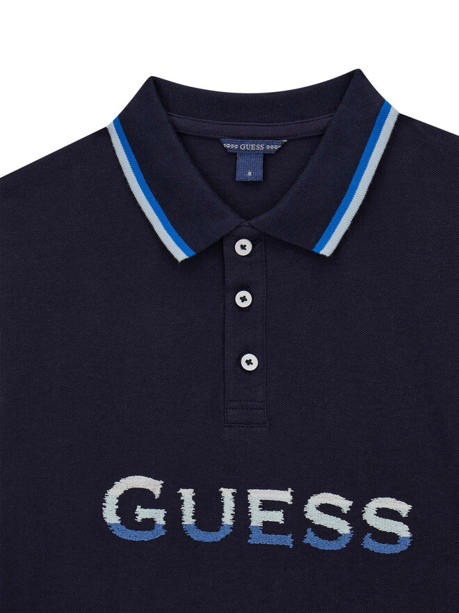 Guess Guess Поло L6GP00 KADZ4 Cиній Relaxed Fit