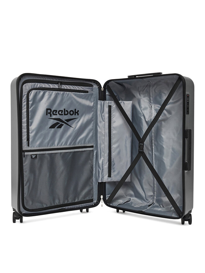 Reebok Walizka duża Reebok RBK-WAL-003-07-CCC-L Srebrny