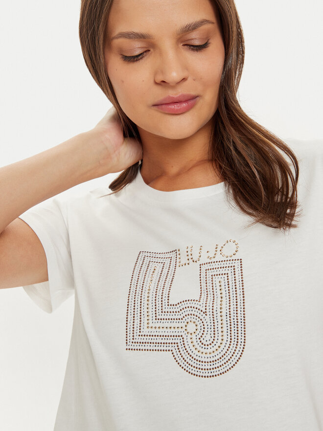 Liu Jo Liu Jo T-Shirt TF4209 J6040 Λευκό Regular Fit