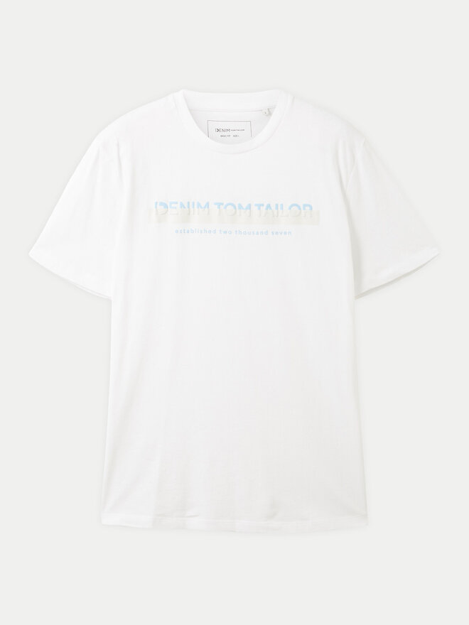 Tom Tailor Denim Tom Tailor Denim Camiseta 1037653 Blanco Basic Fit